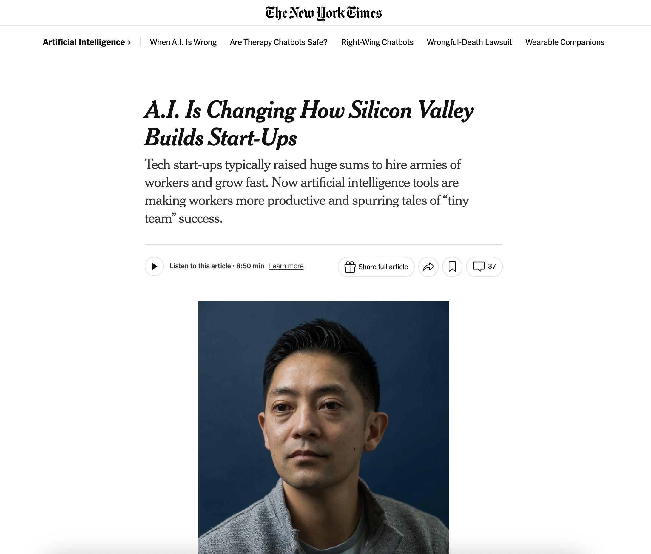 New York Times Artikel